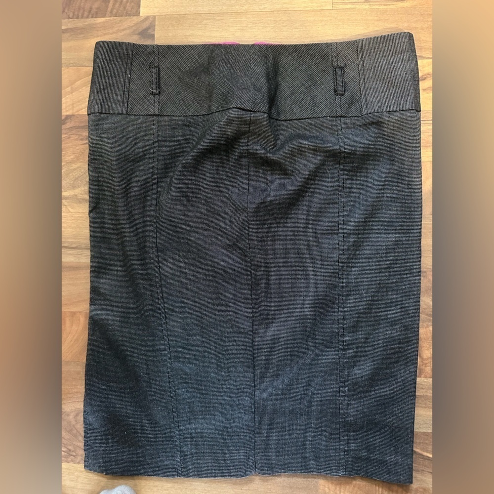 Gray Pencil Skirt Size 11 Textured Stretch Work Office Career Business Casual